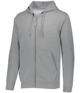 Augusta Sportswear 60/40 Fleece Full Zip Hoodie 5418 CHARCOAL HEATHER S