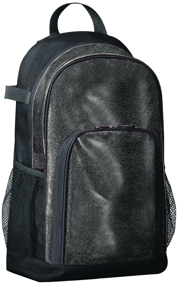 Augusta Sportswear All Out Glitter Backpack 1106 BLACK GLITTER/BLACK OS