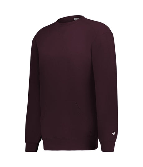 Augusta Sportswear Athletic Fleece Pocket Crew 125200 MAROON (BA) S
