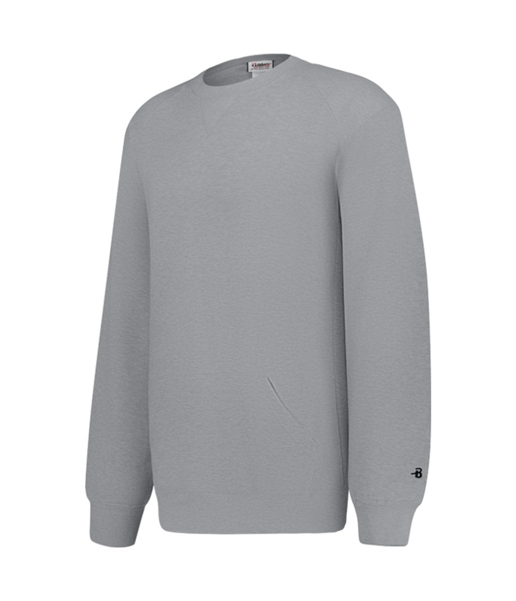Augusta Sportswear Athletic Fleece Pocket Crew 125200 OXFORD (BA) S
