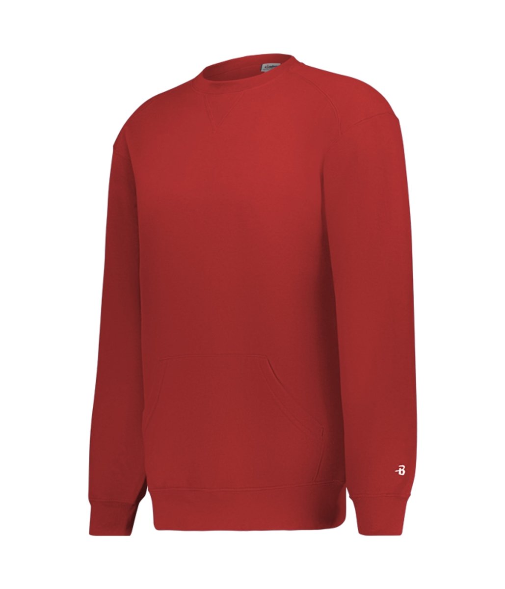 Augusta Sportswear Athletic Fleece Pocket Crew 125200 RED (BA) S