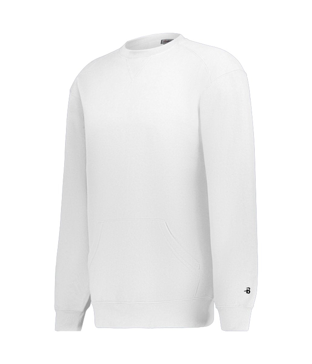 Augusta Sportswear Athletic Fleece Pocket Crew 125200 WHITE S
