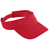 Augusta Sportswear Athletic Mesh Visor 6227 RED OS