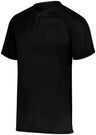 Augusta Sportswear Attain Wicking Two - Button Baseball Jersey 1565 BLACK S