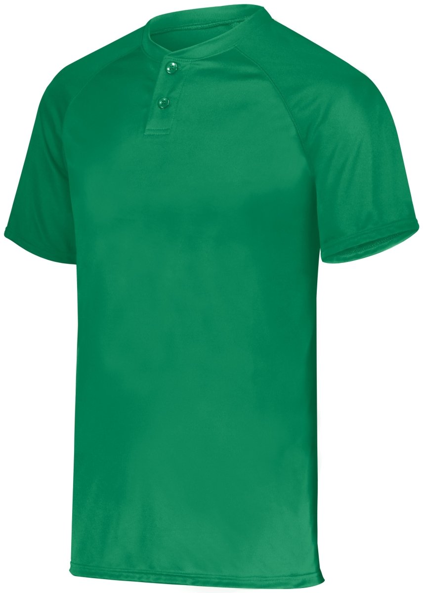 Augusta Sportswear Attain Wicking Two - Button Baseball Jersey 1565 KELLY S