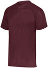 Augusta Sportswear Attain Wicking Two - Button Baseball Jersey 1565 MAROON (HLW) S