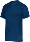 Augusta Sportswear Attain Wicking Two - Button Baseball Jersey 1565 NAVY S
