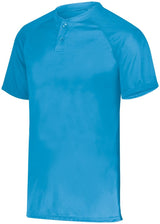 Augusta Sportswear Attain Wicking Two - Button Baseball Jersey 1565 POWER BLUE S