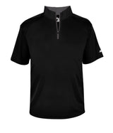 Augusta Sportswear B - CORE 1/4 ZIP SHORT SLEEVE PULLOVER 419900 BLACK/GRAPHITE (BA) S