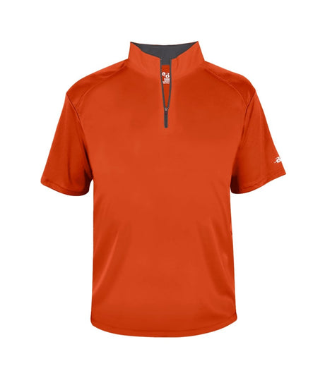 Augusta Sportswear B - CORE 1/4 ZIP SHORT SLEEVE PULLOVER 419900 BT. ORANGE/GRAPHITE (BA) S
