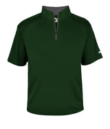 Augusta Sportswear B - CORE 1/4 ZIP SHORT SLEEVE PULLOVER 419900 FOREST/GRAPHITE (BA) S