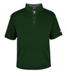 Augusta Sportswear B - CORE 1/4 ZIP SHORT SLEEVE PULLOVER 419900 FOREST/GRAPHITE (BA) S