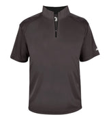 Augusta Sportswear B - CORE 1/4 ZIP SHORT SLEEVE PULLOVER 419900 GRAPHITE/BLACK (BA) S