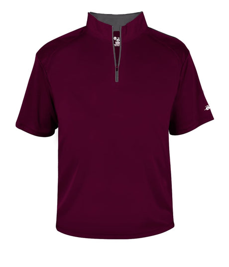 Augusta Sportswear B - CORE 1/4 ZIP SHORT SLEEVE PULLOVER 419900 MAROON/GRAPHITE (BA) S