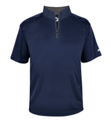 Augusta Sportswear B - CORE 1/4 ZIP SHORT SLEEVE PULLOVER 419900 NAVY/GRAPHITE (BA) S