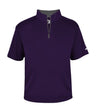 Augusta Sportswear B - CORE 1/4 ZIP SHORT SLEEVE PULLOVER 419900 PURPLE/GRAPHITE (BA) S