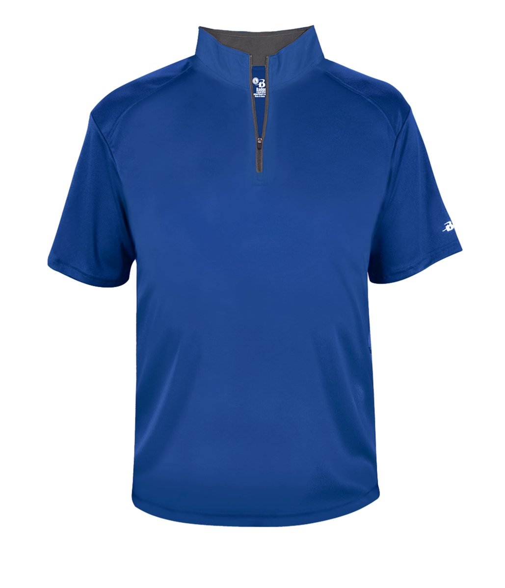Augusta Sportswear B - CORE 1/4 ZIP SHORT SLEEVE PULLOVER 419900 ROYAL/GRAPHITE (BA) S