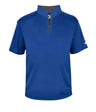 Augusta Sportswear B - CORE 1/4 ZIP SHORT SLEEVE PULLOVER 419900 ROYAL/GRAPHITE (BA) S