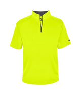 Augusta Sportswear B - CORE 1/4 ZIP SHORT SLEEVE PULLOVER 419900 SAFETY YELLOW/GRAPH (BA) S
