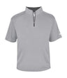 Augusta Sportswear B - CORE 1/4 ZIP SHORT SLEEVE PULLOVER 419900 SILVER/GRAPHITE (BA) S