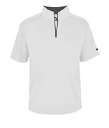 Augusta Sportswear B - CORE 1/4 ZIP SHORT SLEEVE PULLOVER 419900 WHITE/GRAPHITE (BA) S