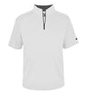 Augusta Sportswear B - CORE 1/4 ZIP SHORT SLEEVE PULLOVER 419900 WHITE/GRAPHITE (BA) S