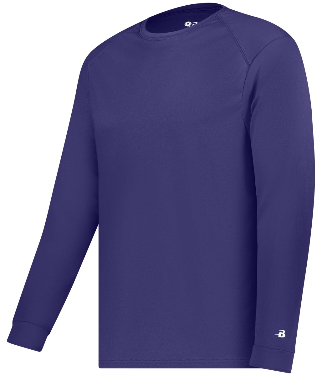 Augusta Sportswear B - CORE LONG SLEEVE TEE 410400 PURPLE (BA) S