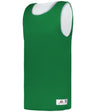 Augusta Sportswear B - CORE REVERSIBLE BASKETBALL JERSEY 412900 KELLY/WHITE (BA) S