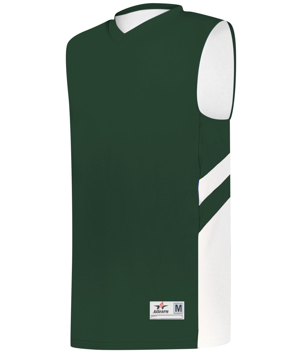 Augusta Sportswear B - PIVOT REVERSIBLE BASKETBALL JERSEY - Augusta Sportswear 856600 FOREST/WHITE (BA) S
