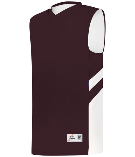 Augusta Sportswear B - PIVOT REVERSIBLE BASKETBALL JERSEY - Augusta Sportswear 856600 MAROON/WHITE (BA) S