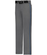 Augusta Sportswear BASEBALL PANT WITH BRAID 605WLB CHARCOAL SOLID/ROYAL (BA) S