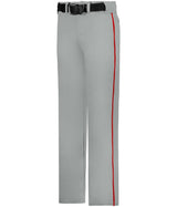 Augusta Sportswear BASEBALL PANT WITH BRAID 605WLB GREY/RED (BA) S