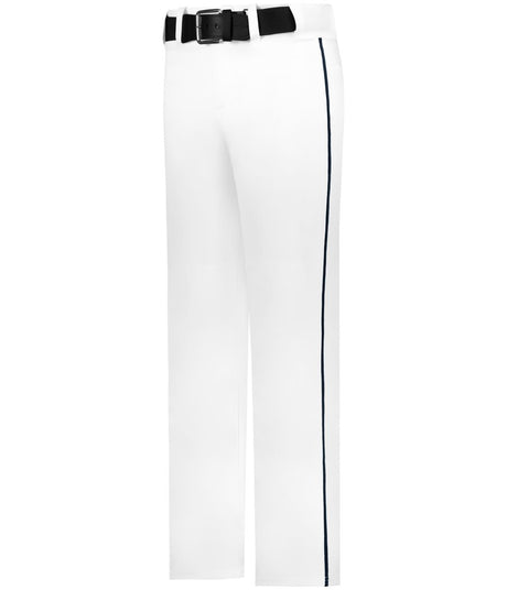 Augusta Sportswear BASEBALL PANT WITH BRAID 605WLB WHITE/NAVY (BA) S