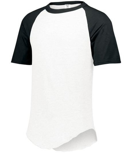Augusta Sportswear Baseball Short Sleeve Tee 2.0 423 WHITE/BLACK S
