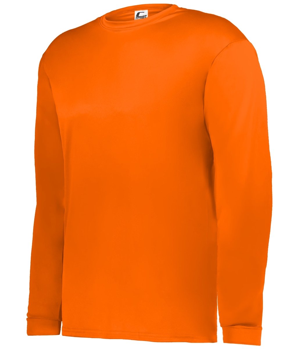 Augusta Sportswear C2 LONG SLEEVE TEE 510400 ELECTRIC ORANGE S