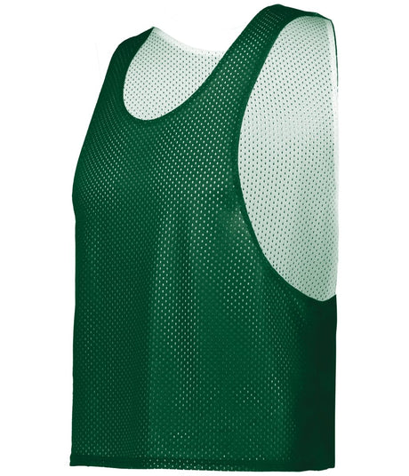 Augusta Sportswear C2 REVERSIBLE MESH LACROSSE PINNIE 576000 FOREST/WHITE (BA) LARGE/EXTRA LG