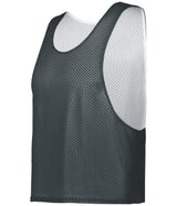 Augusta Sportswear C2 REVERSIBLE MESH LACROSSE PINNIE 576000 GRAPHITE/WHITE (BA) SMALL/MEDIUM