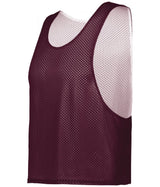 Augusta Sportswear C2 REVERSIBLE MESH LACROSSE PINNIE 576000 MAROON/WHITE (BA) SMALL/MEDIUM