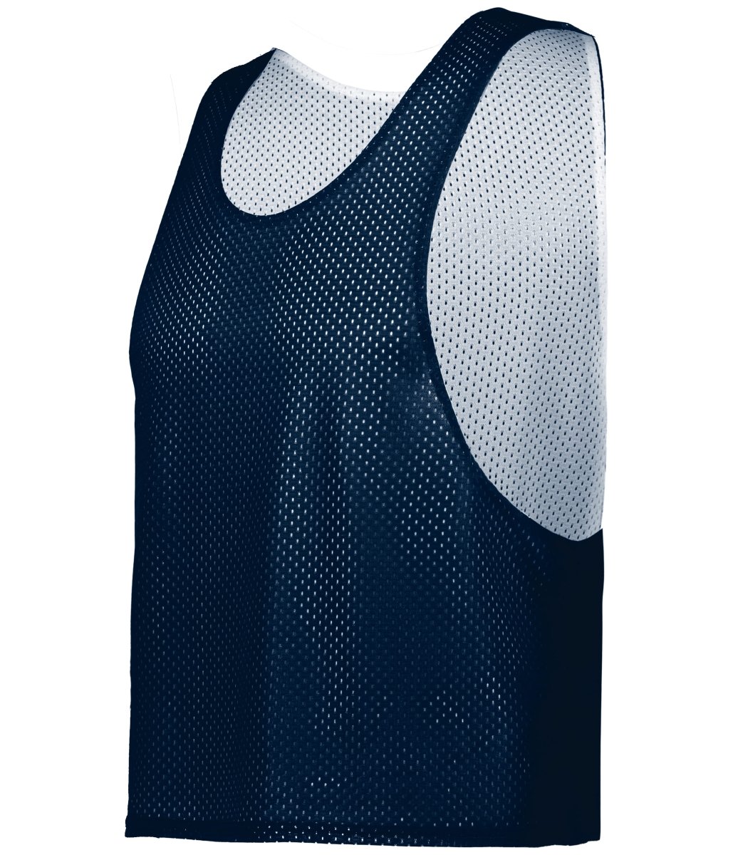 Augusta Sportswear C2 REVERSIBLE MESH LACROSSE PINNIE 576000 NAVY/WHITE (BA) 2XL/3XL