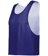 Augusta Sportswear C2 REVERSIBLE MESH LACROSSE PINNIE 576000 PURPLE/WHITE (BA) 2XL/3XL