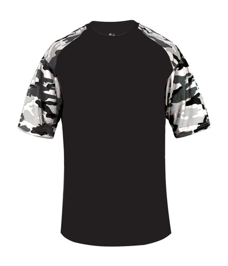 Augusta Sportswear CAMO SPORT TEE 414100 BLACK/WHITE CAMO (BA) S