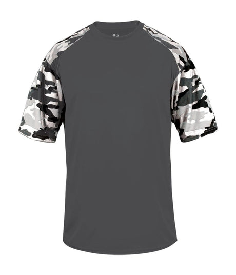 Augusta Sportswear CAMO SPORT TEE 414100 GRAPHITE/WHITE CAMO (BA) S