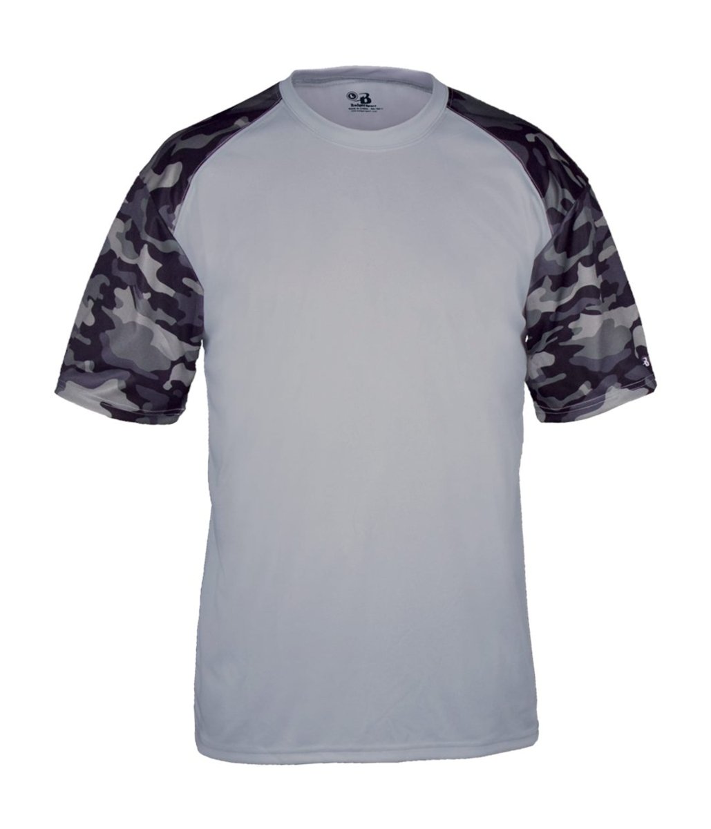 Augusta Sportswear CAMO SPORT TEE 414100 SILVER/BLACK CAMO (BA) S