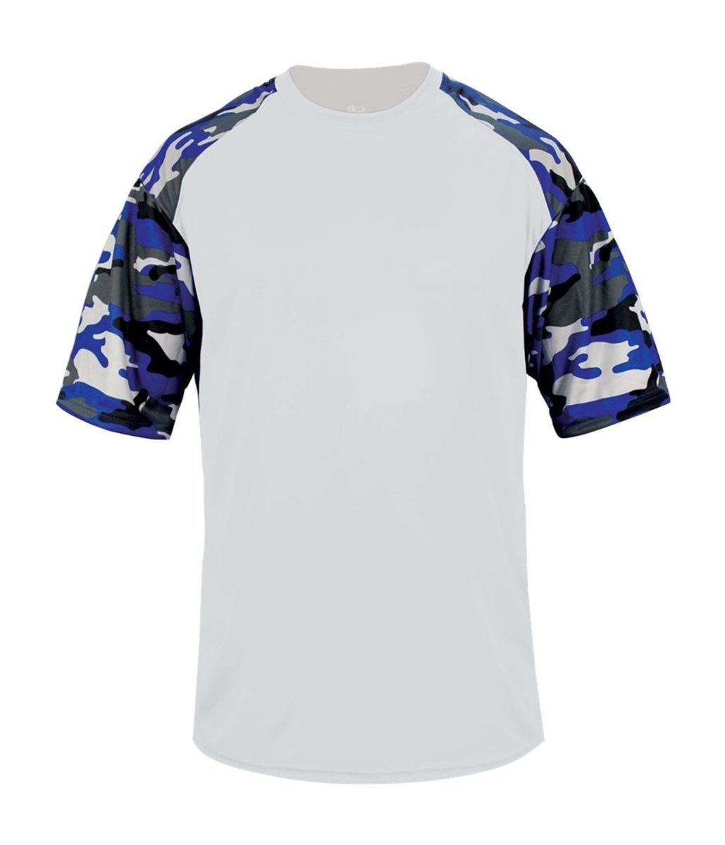 Augusta Sportswear CAMO SPORT TEE 414100 WHITE/ROYAL CAMO (BA) S