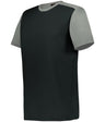Augusta Sportswear CREW NECK BASEBALL JERSEY 532CJ BLACK/SILVER (BA) S
