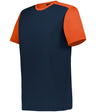 Augusta Sportswear CREW NECK BASEBALL JERSEY 532CJ NAVY/BT. ORANGE (BA) S