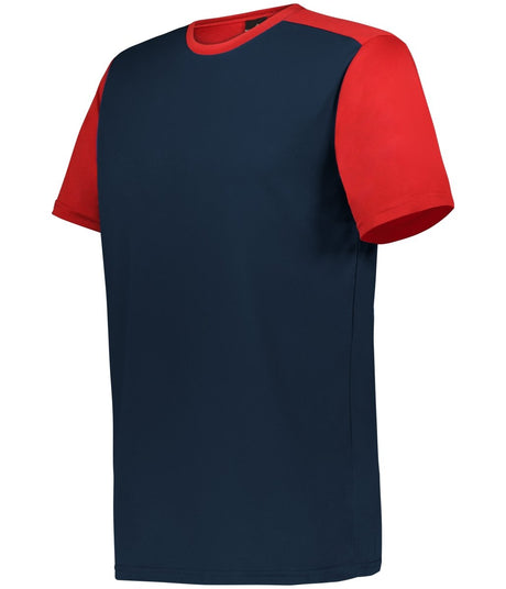 Augusta Sportswear CREW NECK BASEBALL JERSEY 532CJ NAVY/RED (BA) S