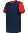 Augusta Sportswear CREW NECK BASEBALL JERSEY 532CJ NAVY/RED (BA) S
