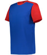 Augusta Sportswear CREW NECK BASEBALL JERSEY 532CJ ROYAL/RED (BA) S