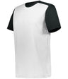 Augusta Sportswear CREW NECK BASEBALL JERSEY 532CJ WHITE/BLACK (BA) S
